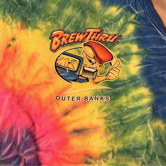Brew Thru Outer Banks Colorful Tie-Dye Tank Top - Picture 2 of 5